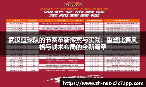武汉篮球队的节奏革新探索与实践：重塑比赛风格与战术布局的全新篇章